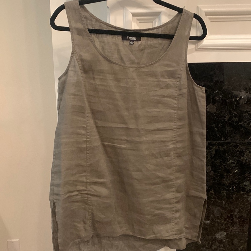 Threads by Saks Fifth avenue linen top